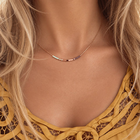 Savannah - Minimalist Rose Gold Necklace