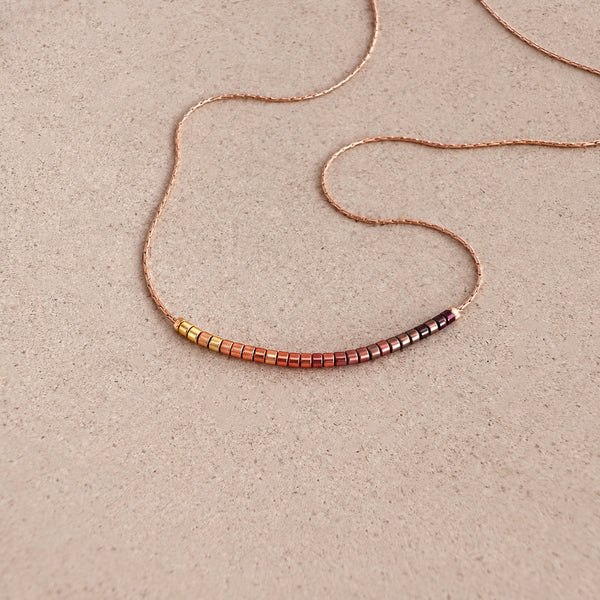 Savannah - Minimalist Ombre Necklace