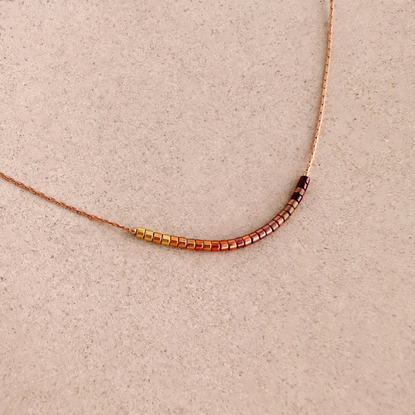 Savannah - Minimalist Ombre Necklace