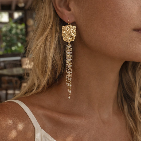 Sera - Gemstone Dangle Earrings