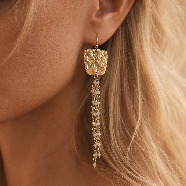Sera - Gemstone Dangle Earrings