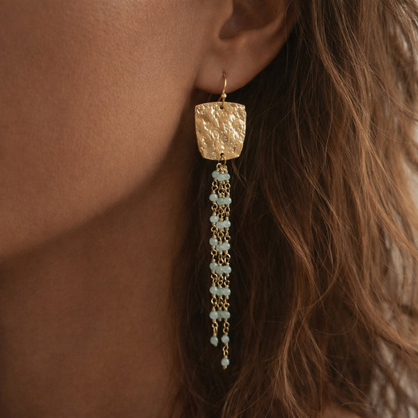 Sera - Gemstone Dangle Earrings