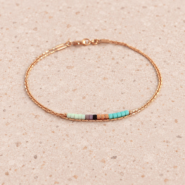 Sierra - Bracelet Fin Or Rose