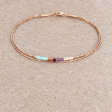 Sierra - Multicolor Rose Gold Bracelet