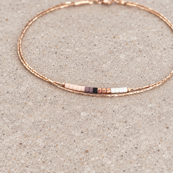 Sierra - Multicolor Rose Gold Bracelet