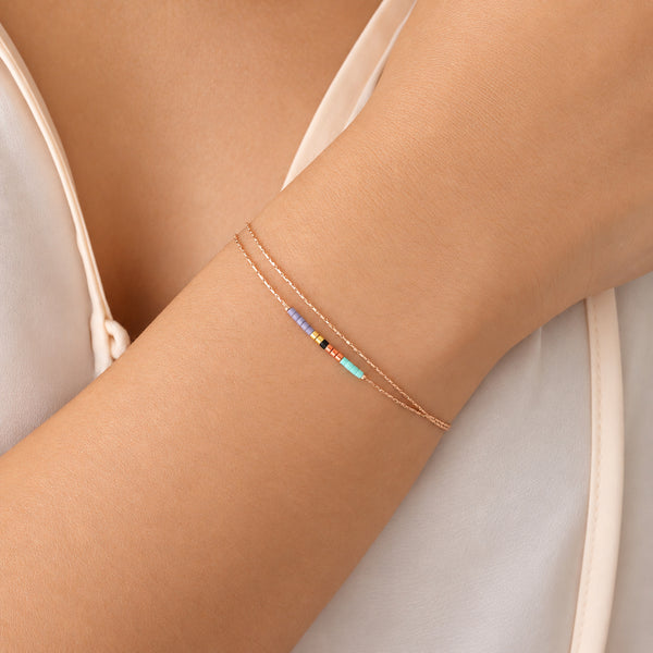 Sierra - Multicolor Rose Gold Bracelet