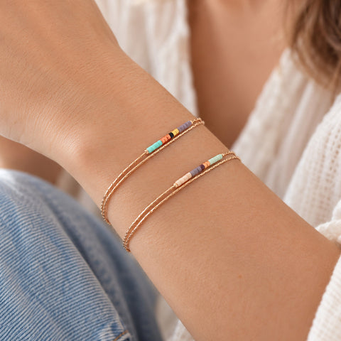 Sierra - Multicolor Rose Gold Bracelet