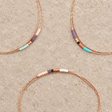 Sierra - Multicolor Rose Gold Bracelet