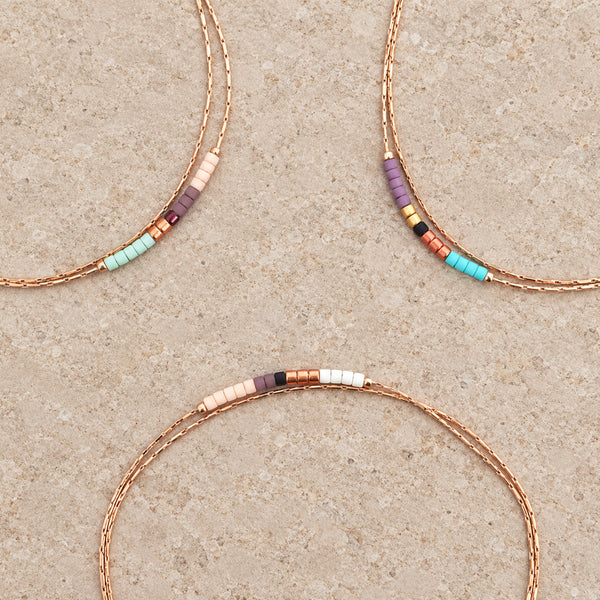 Sierra - Multicolor Rose Gold Bracelet