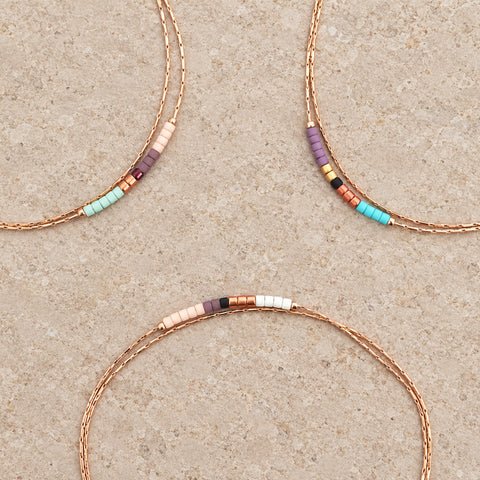 Sierra - Multicolor Rose Gold Bracelet