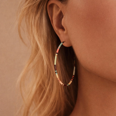 Sorina - Créoles Perlées Larges