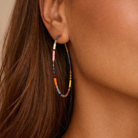 Sorina - Créoles Perlées Larges