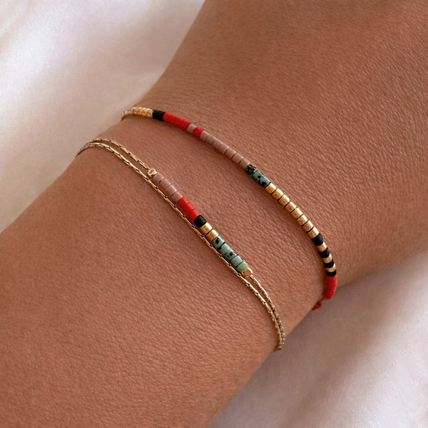 Sierra - Bracelet Fin Multicolore