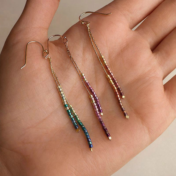 Candyce - Beaded Ombré Earrings