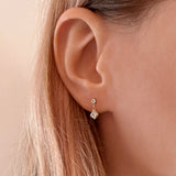Casey - CZ Dangle Studs