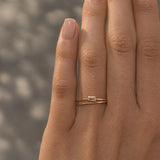 Cecily - Bague Fine Martelée
