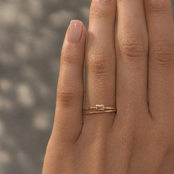 Cecily - Bague Fine Martelée