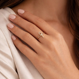 Hayat - Textured Ankh Ring
