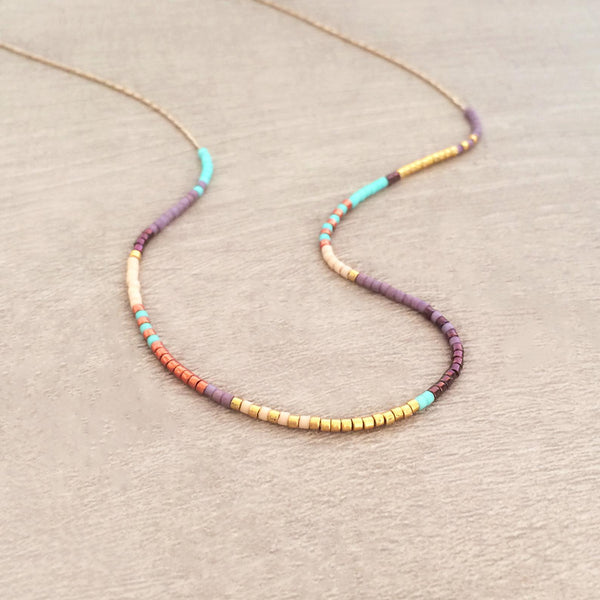 Estella - Multicolor Beaded Necklace