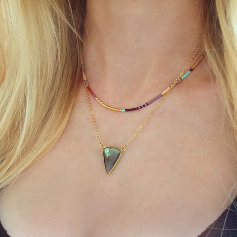 Estella - Multicolor Beaded Necklace