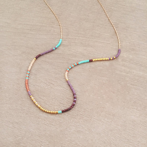 Estella - Multicolor Beaded Necklace