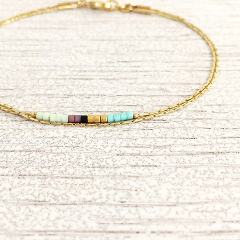 Sierra - Bracelet Fin Multicolore