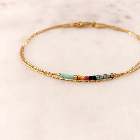 Sierra - Bracelet Fin Multicolore