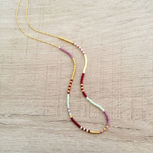 Estella - Multicolor Beaded Necklace