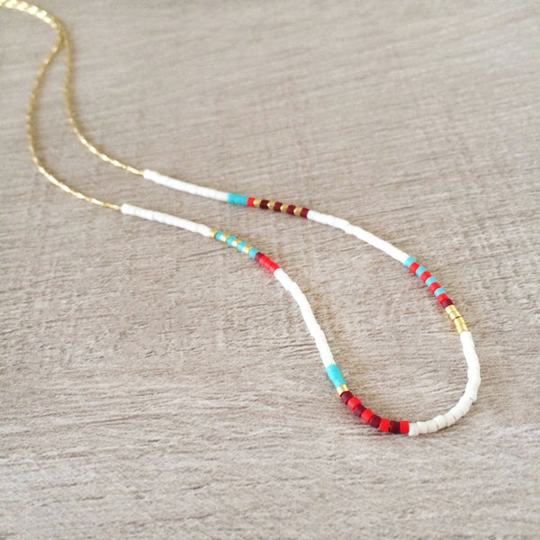 Estella - Multicolor Beaded Necklace