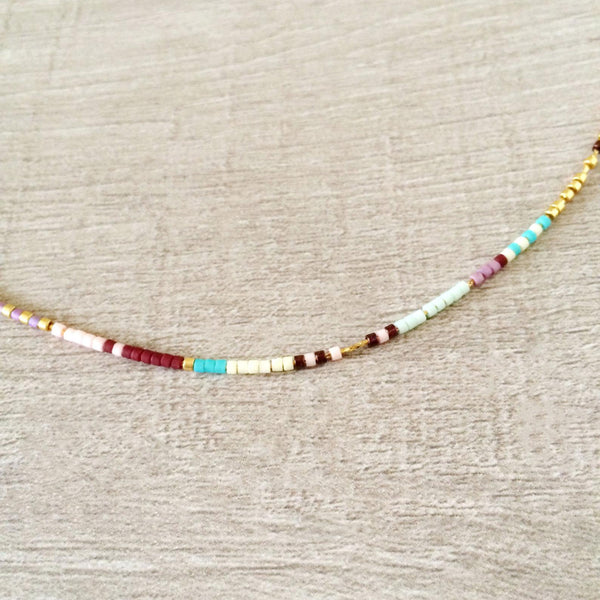 Estella - Multicolor Beaded Necklace