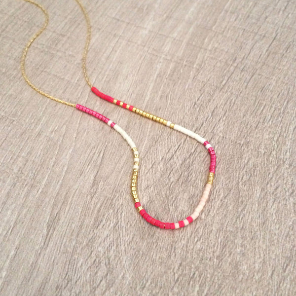 Estella - Multicolor Beaded Necklace