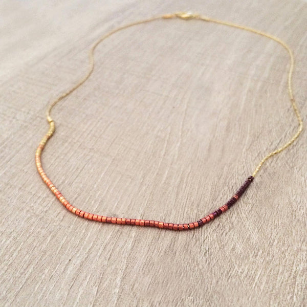 Estella - Ombré Beaded Necklace