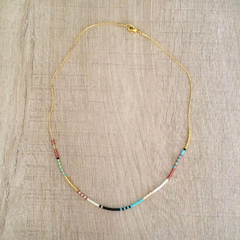 Estella - Multicolor Beaded Necklace