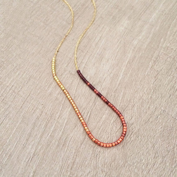 Estella - Collier Perles Ombré