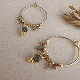 Inaya - Boucles Labradorite