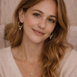 Inaya - Moonstone Hoop Earrings