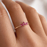 Mariah - Bague Triple Marquise