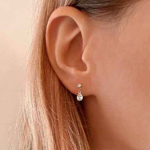 Sadie - CZ Dangle Studs