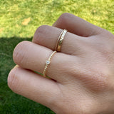 Uma - Dainty Textured Ring