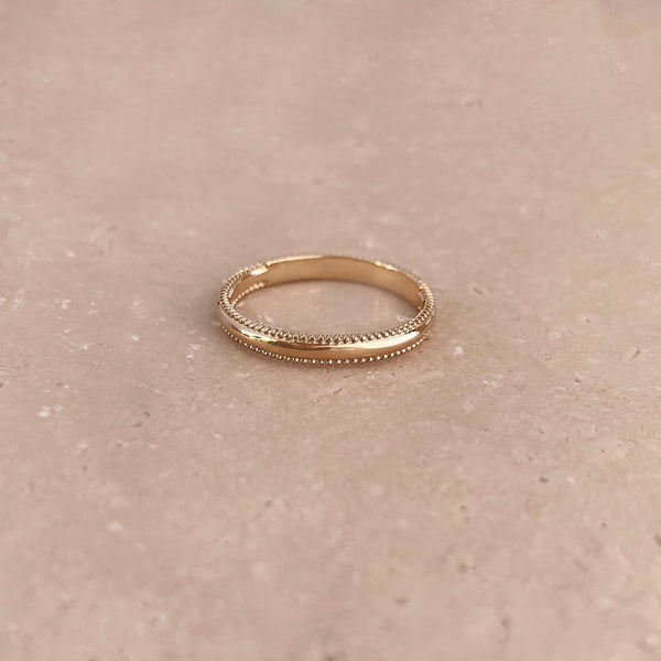 Alanna - Textured Band Ring - Kurafuchi