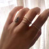 Antonella - Dainty Chain Ring - Kurafuchi