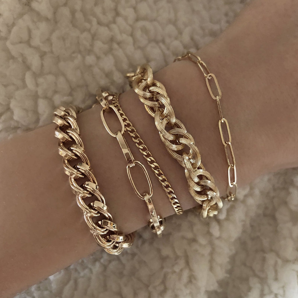 Alta Textured Chunky Chain Bracelet in 18ct Gold Vermeil on Sterling Silver  | Jewellery by Monica Vinader