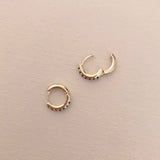 Corey - Black CZ Hoops - Kurafuchi