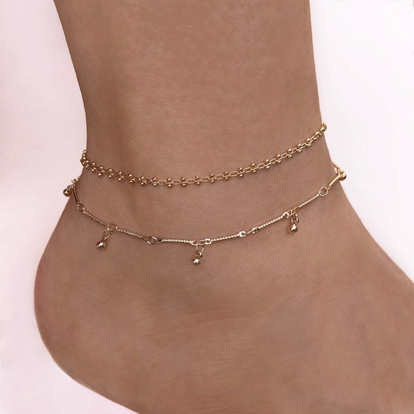 Cristabel - Gold Charm Anklet - Kurafuchi