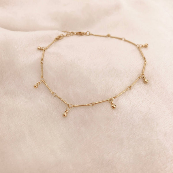 Cristabel - Gold Charm Anklet - Kurafuchi