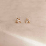 Elina - CZ Petal Studs - Kurafuchi