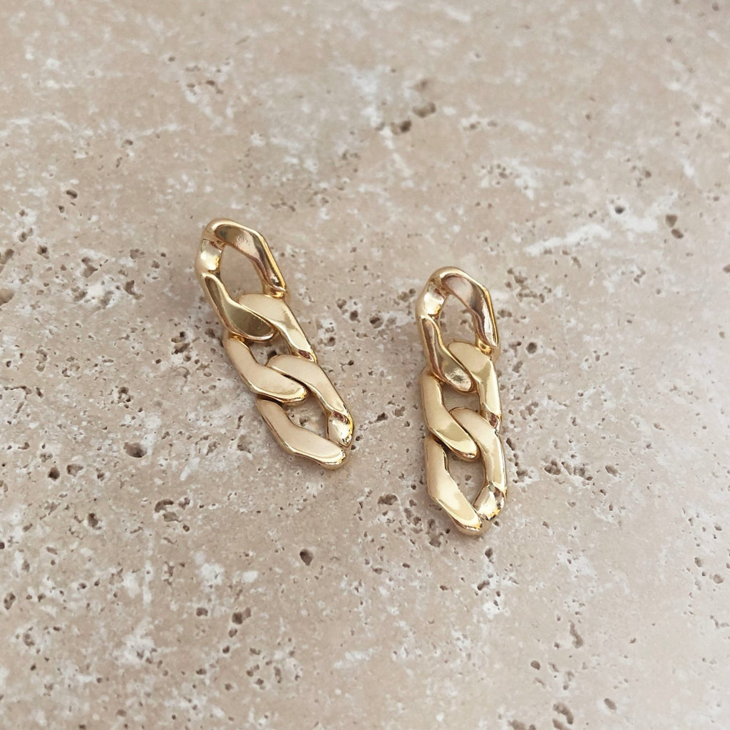 Thick chain earrings deals