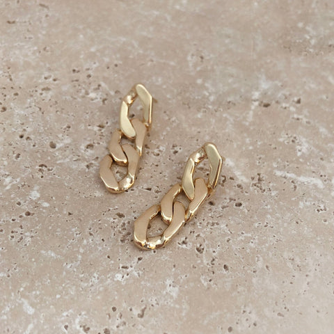Elisha - Thick Chain Earrings - Kurafuchi