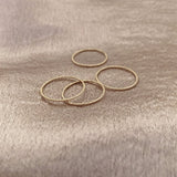Dainty simple ring with a sparkly texture. By Kurafuchi.