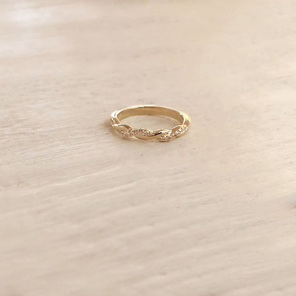 Grace - Braided CZ Ring - Kurafuchi